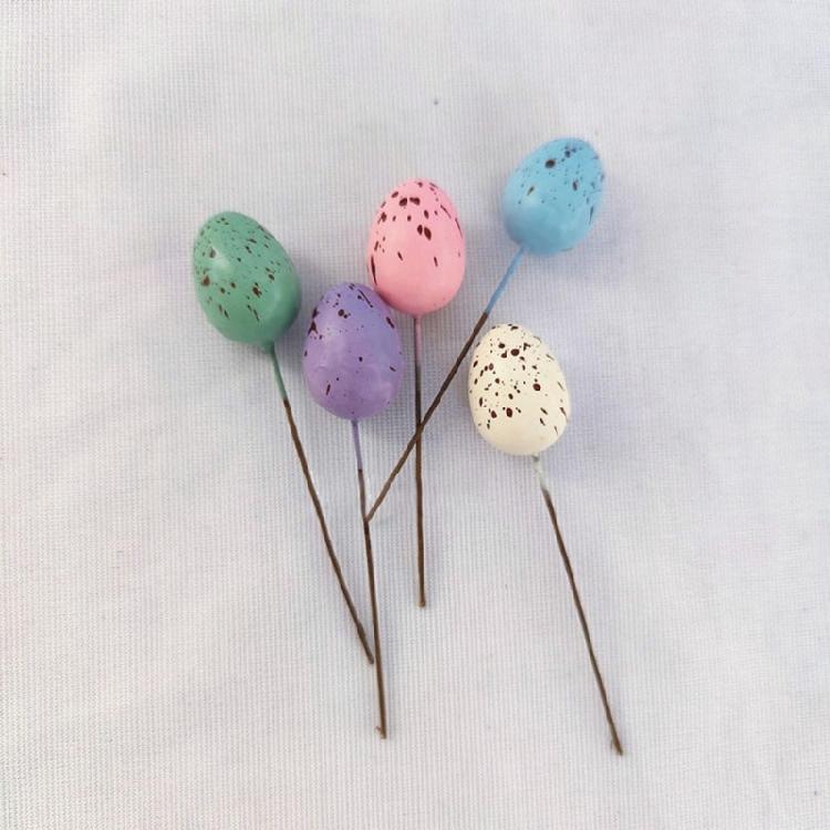 20Pcs Easter Foam Eggs DIY Party Decorative New Year Party Decoration