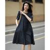 Demanar Women's Retro Petite Denim Dress