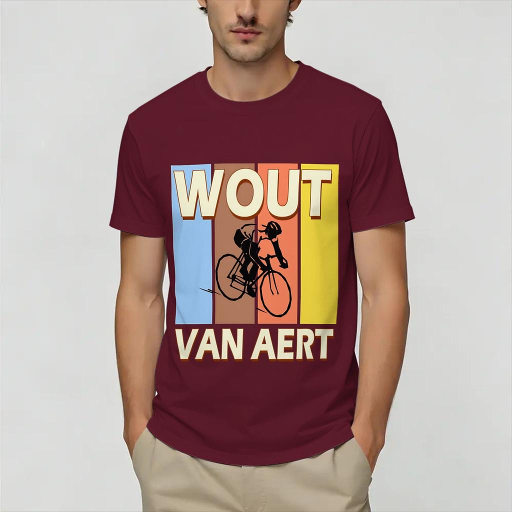 Streetwear T-Shirt Sommer Wout Van Aert Beliebte T-Shirts 100% Baumwolle T-Shirt Für Unisex Großartiges Günstiges Druck Kurzarm Oberteile