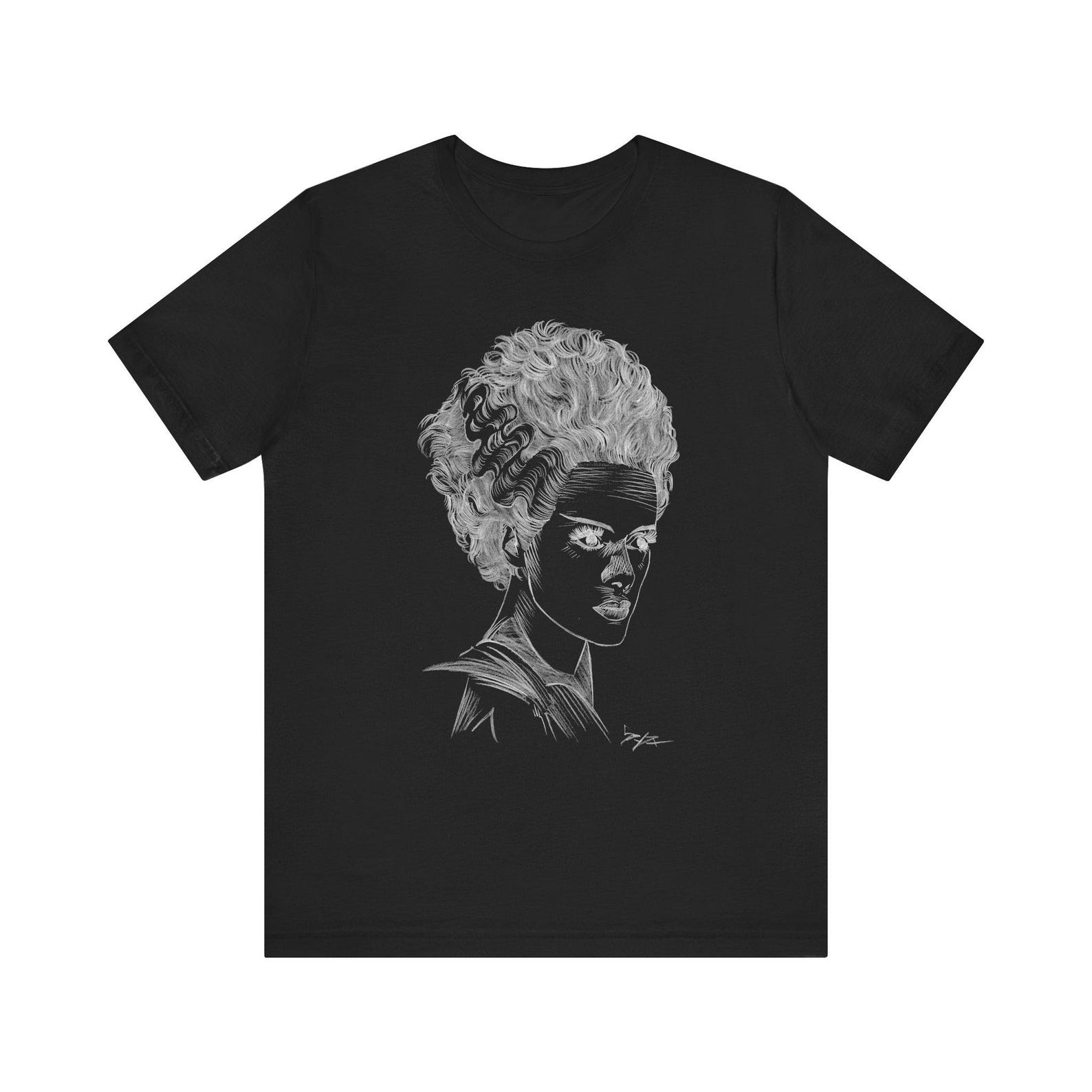 Bride of Frankenstein Tee Shirt, Classic Horror Movie Fan Apparel M
