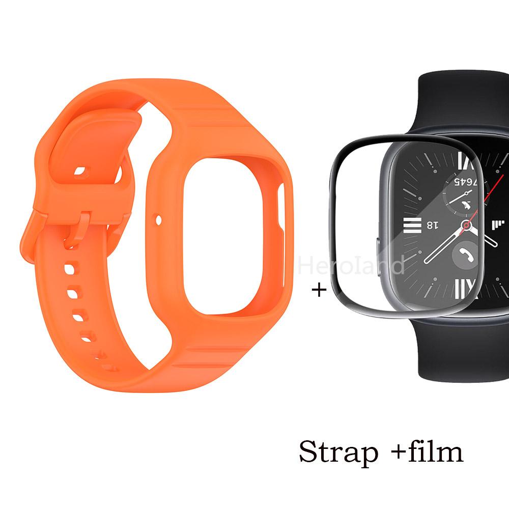 Sportovní silikonový řemínek k hodinkám pro Huawei Honor Watch 4 řemínek Smarwatch náramek pro Honor Watch4 příslušenství 2 v 1 řemínek