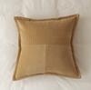 Corduroy Color-Blocking Striped Pillow Cover Living Room Sofa Solid Color Cushion Cover Plush Lamb Velvet Pillow