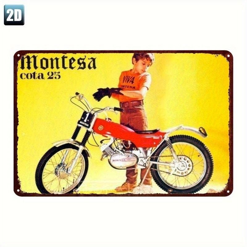Retro Tin Motorcycle Wall Art for Cafe Bar Garage Decor