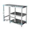 Stainless Steel Three-Tier Kitchen Storage Rack for Gas Cylinder, Stove, and Chopping Board