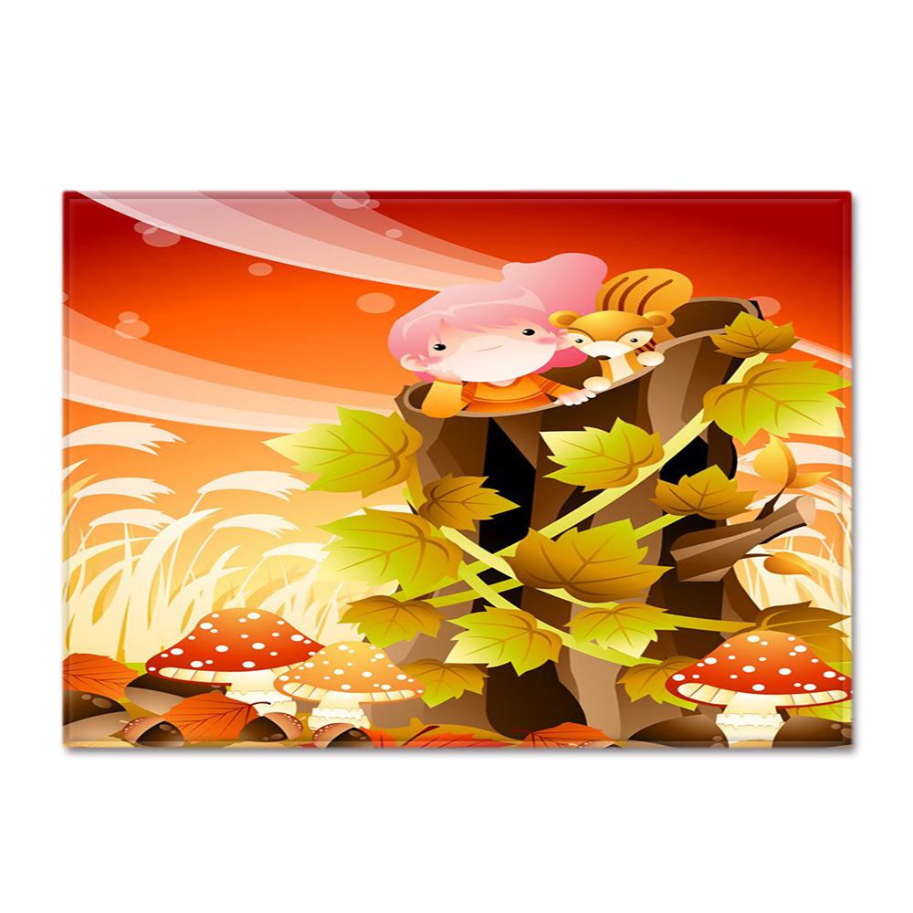 Tree Hole Large Carpet Feather Wind Bedroom Floor Mat