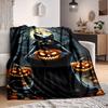 1pc Halloween Cat Blanket Lightweight Flannel Blanket Throw Blanket For Sofa, Bed, Travel, Camping, Livingroom, Couch, Chair, And Bed Yy2509026132