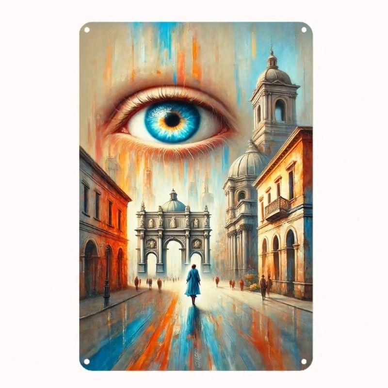 

Retro Metal Wall Art Decor for Living Room 20x30cm