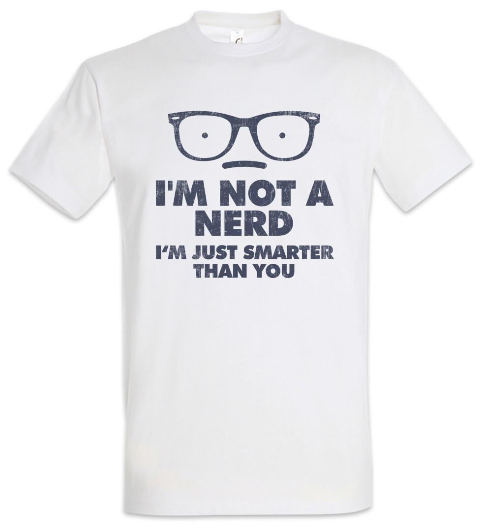 I m Just Smarter Than You T-Shirt Fun Geek Not A Nerd Smart Glasses Scientist M