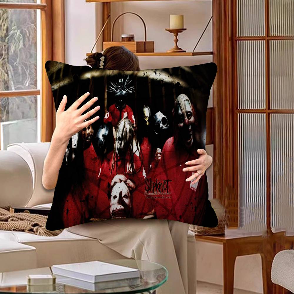 S-SlipKnotS Band Logo Personalized Picture Text Home Decorative Pillows Household Gifts 45x45cm