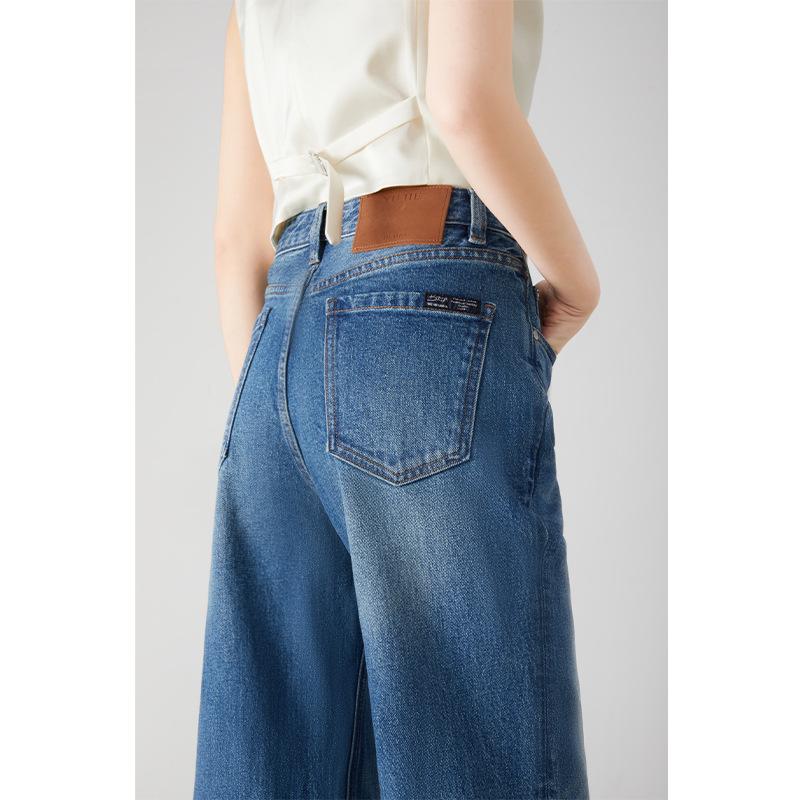 High-Waisted Wide-Leg Turkish Jeans for Women - Made from Imported BOSSA Fabric, Floor-Length, Straight-Leg Design. 27