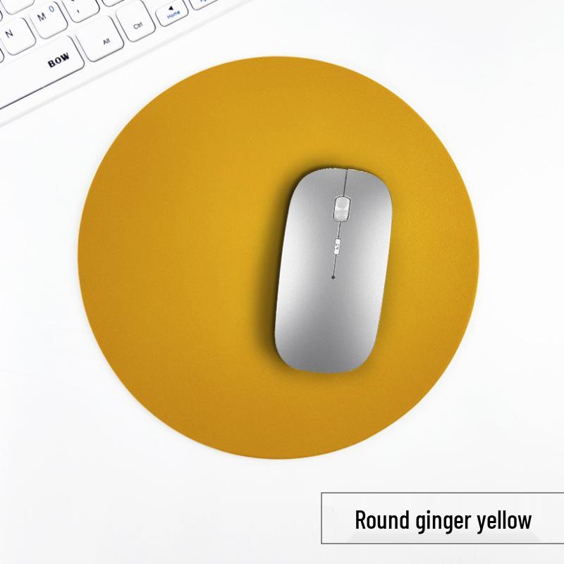Customizable Multi-Color PU Leather Mouse Pad - Durable, Dirt-Resistant, Available In Square or Round Shapes.