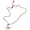 VIVIENNE WESTWOOD Neil Saturn Design Brass Necklace Women Necklace Beige Rose-Gold 6302039P02G231CN