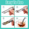 3 Pcs Tea Infuser and 1 Brush Stainless Steel Tea Infuser Stick Pipe Tea Infuser for Loose Tea Leaf Tea Infusers Pen with Hook