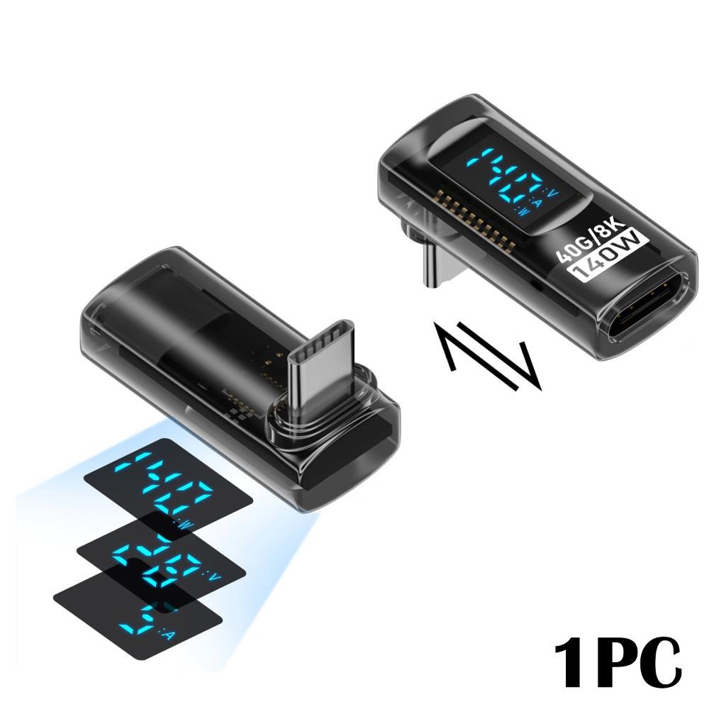 1PC Digital Display USB4 Type-C Converter 8K 60HZ OTG Adapter Power Meter Tester  Mobile Phone