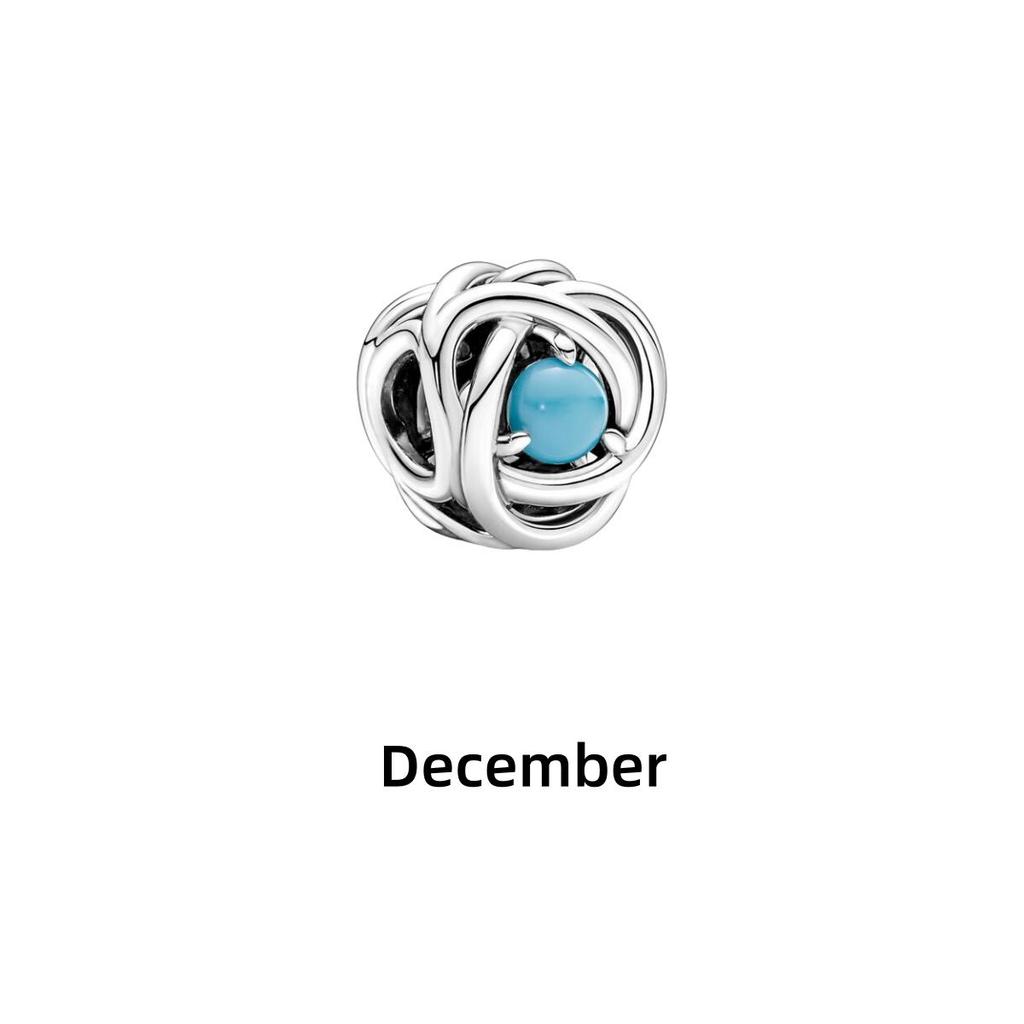 Neuer Kupfer Dezember Vogelnest Herz Anhänger mit buntem Zirkonia Anhänger Charm Perle Armband DIY Feinschmuck Zubehör