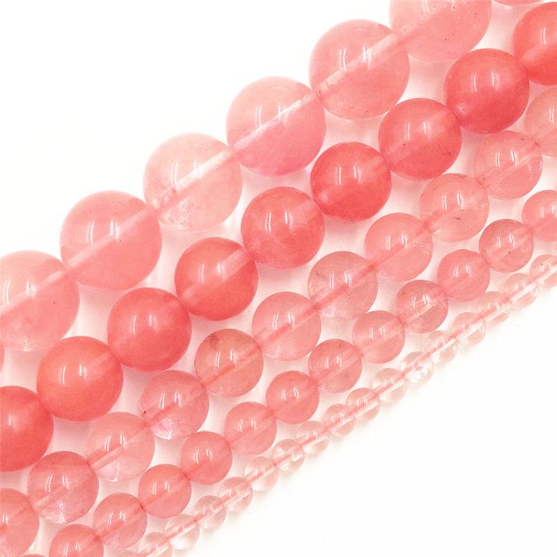 Luźne koraliki Space Quartz Gemstone Round Bead Natural do naszyjnika DIY 4-12mm Wysokiej jakości