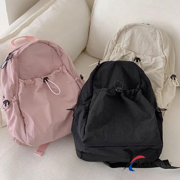 String Pocket Daily Bag Nylon Washed Waterproof Carry-All Backpack