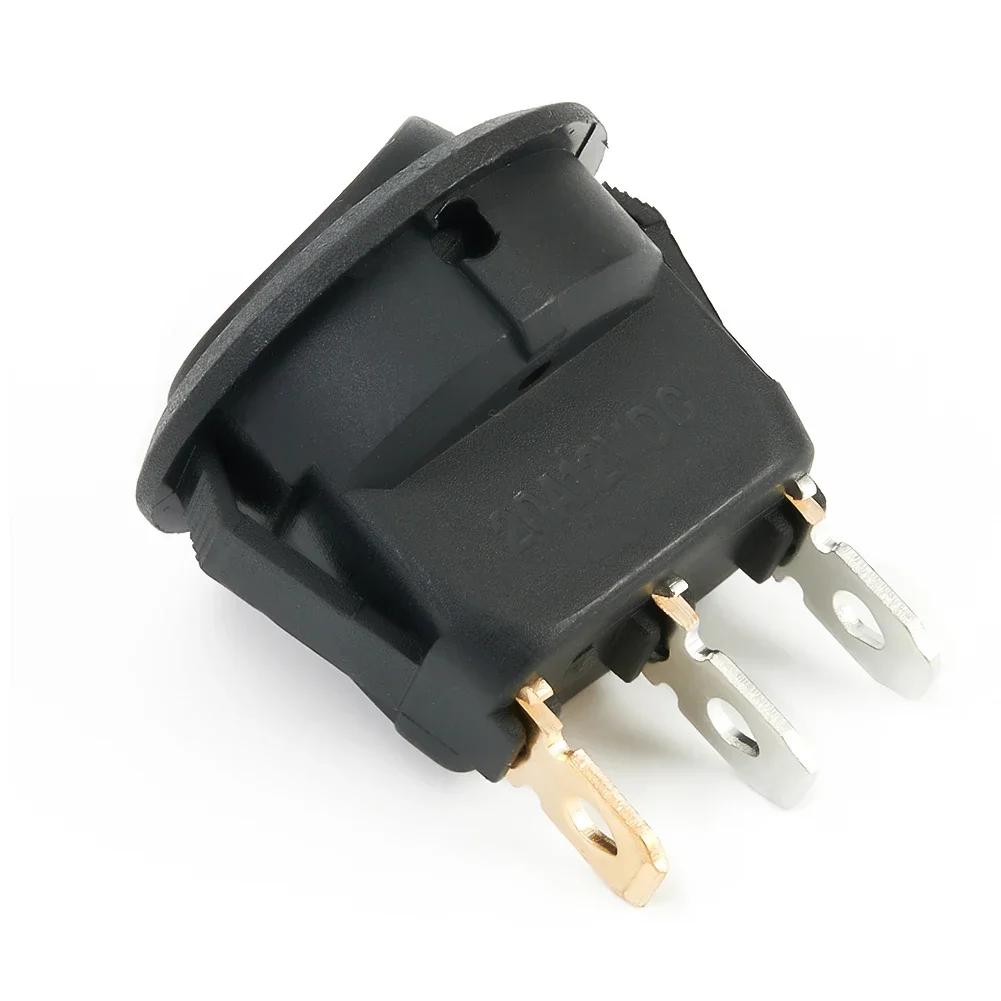 Car On Off Rocker Switch Round Fog Light Lamp Push Button Red Led 12V 20A For Auto Boat Van Truck 23mm 3 Pin