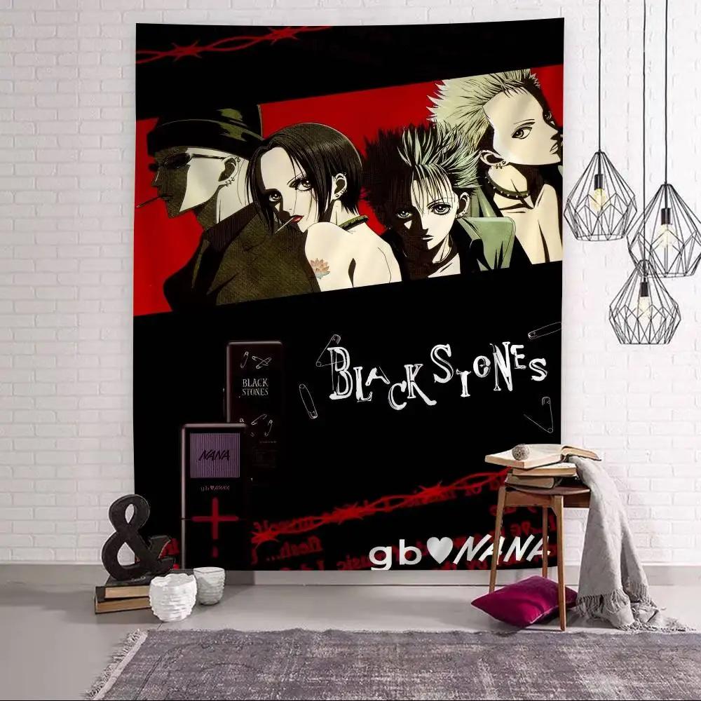 

VIKAMA Anime Nana Osaki Line Colorful Tapestry Wall Hanging Bohemian Wall Tapestries Mandala Wall Hanging Tapestry 74x94cm(29x37in)