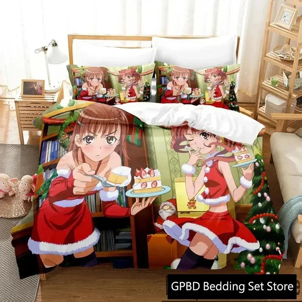 3D Misaka Mikoto A Certain Magical Index Railgun Beding Set Bedrom Soft Modern Bedspreads Comefortable Soft durable Quality Duvet Cover Pilowcase