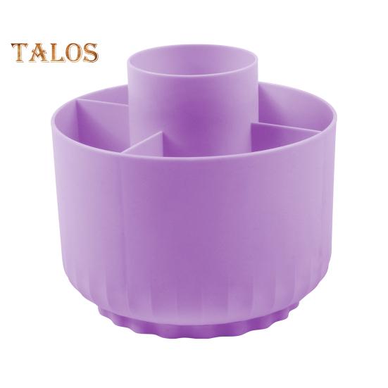 1/2 buc. Organizator de birou rotativ la 360 de grade Suport de stilou robust pentru desktop 5 sloturi Baza anti-alunecare Depozitare la birou Organizator de creion care economisește spațiu