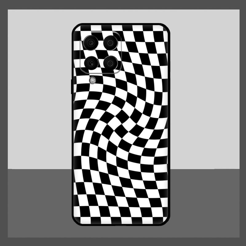 Check Orange Green Moss Twist Case For Samsung Galaxy M52 M32 M53 M16 M11 M21 M31 M35 M12 M13 M14 M15 M36 M56 M55 M34 M54