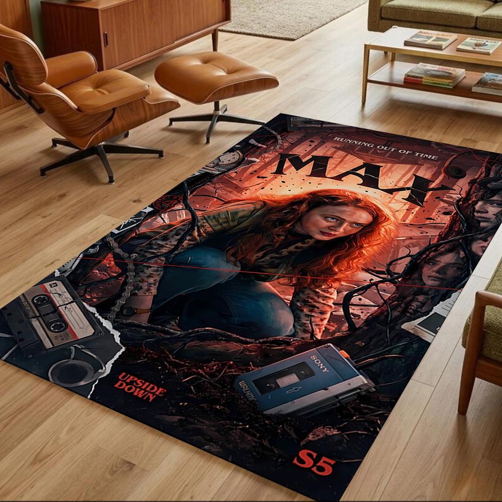 Stranger Things Area Rug Design for Dormitory Hallway Living Rooms Outdoor Anti-slip Rug Office home decor Perfect Birthday Christmas Gift Idea