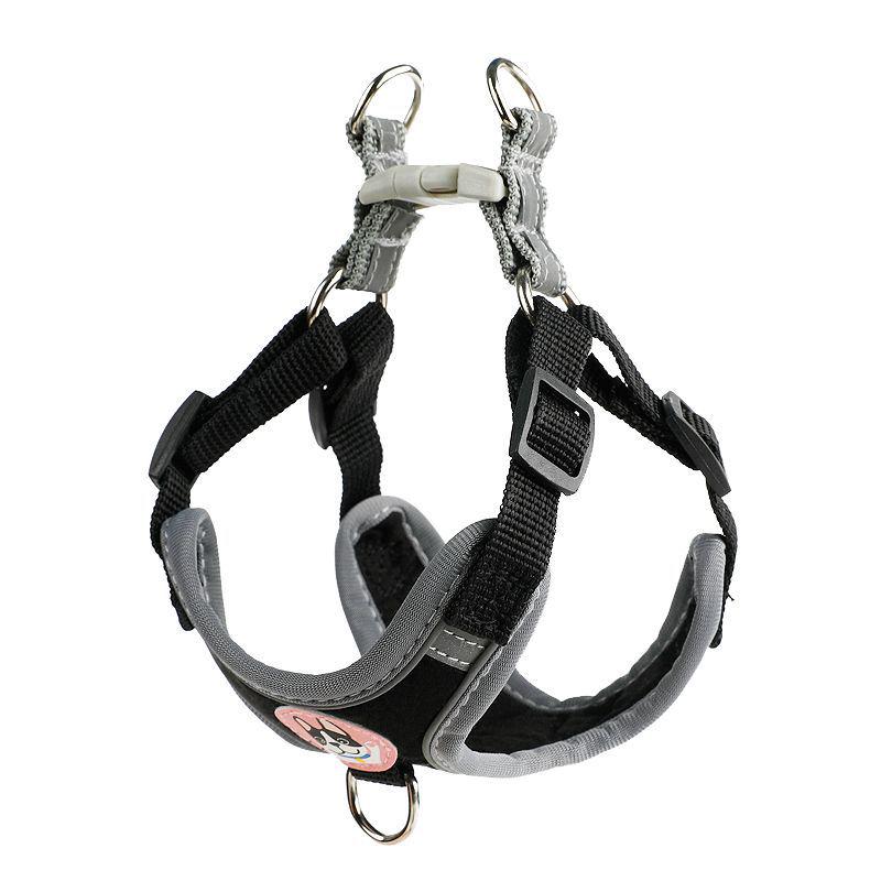 Reflective Vest-Style Harness with Leash for Small Dogs