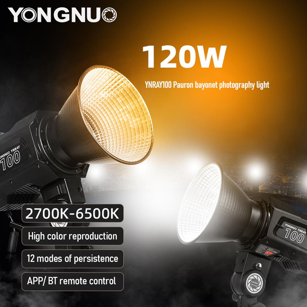 

YONGNUO YNRAY100 Двухцветный студийный светодиодный светильник с температурой 120 Вт, заполняющий свет для видеосъемки и видеосъемки