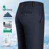 MONTAGUT Men's Silk Blend Lightweight Business Casual Pants