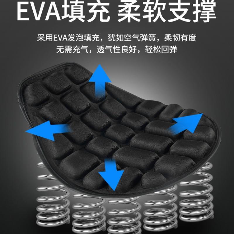 EVA Motorcycle Seat Cushion, Heat-Insulating Shock-Absorbing Waterproof UV Protection Thick Pad