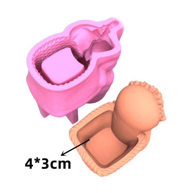 Durable Silicone Mold Silicone Casting Mould Girl Shaped Silicone Craft Molds Clay Molds for DIY Making Resin Flowerpots