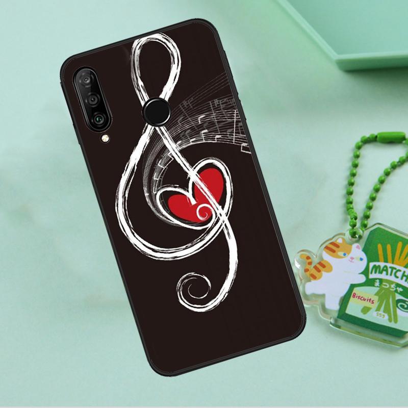 Music Note For Huawei Nova Y90 Y70 Y60 Y61 Y91 Y72 9 10 SE 12i 12s 11i 5T P60 Pro P20 P30 P40 Lite Case