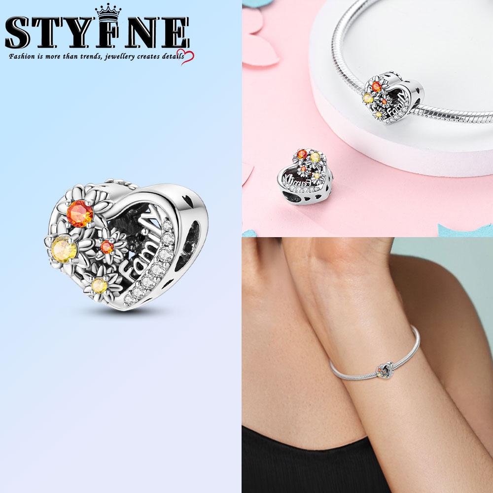 

Real Copper Unicorn Sunflower Color Change Rose Heart Bead Charm Original Bracelet For Jewelry Making Diy Gifts For Women