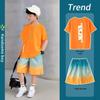 Moonkids Boys' Summer Ice Silk Short Sleeve Set