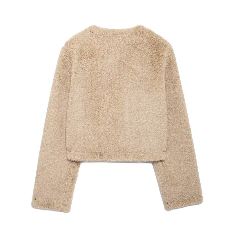 Fashion Style 2024 Fall and Winter New Women's Clothing Easiest for Match Artificial Fur Effect Short Jacket 6318269