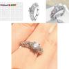 Versatile Fashion Women Luxury Engagement Wedding Rings For Lady Crystal Jewelry Accessories Gifts