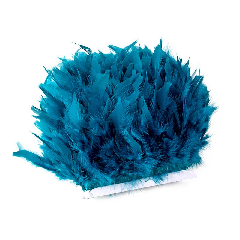 1Yards Dyed Turkey Feathers Trim Crafts Ribbon 10-15Cm White Feather Fringe For Wedding Dress Decor Sewing Accessories Plumas