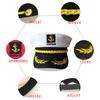 Cappello da Capitano da Yacht-Marinaio per Adulti Regolabile per Uomo e Donna Cappello da Festa per Eventi di Trucco, Ballo, Travestimento Accessori Ottimi ed Eleganti