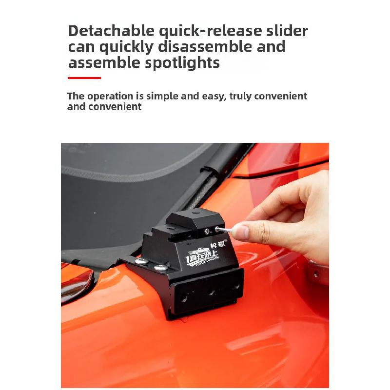 For Tank 300 A Pillar Bracket Car Modified Hood No Perforation Aluminum Alloy LED Double Layer Light Stand Car Accessories