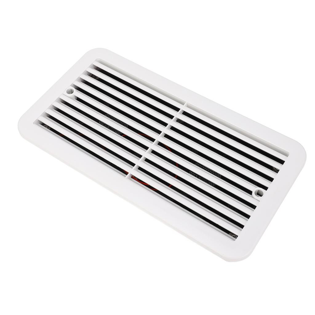 350 X 186mm RV Side Vent Fan DC12V 4.8W Dual Air Ventilation Fan for RV Motorhome Trailer Caravan