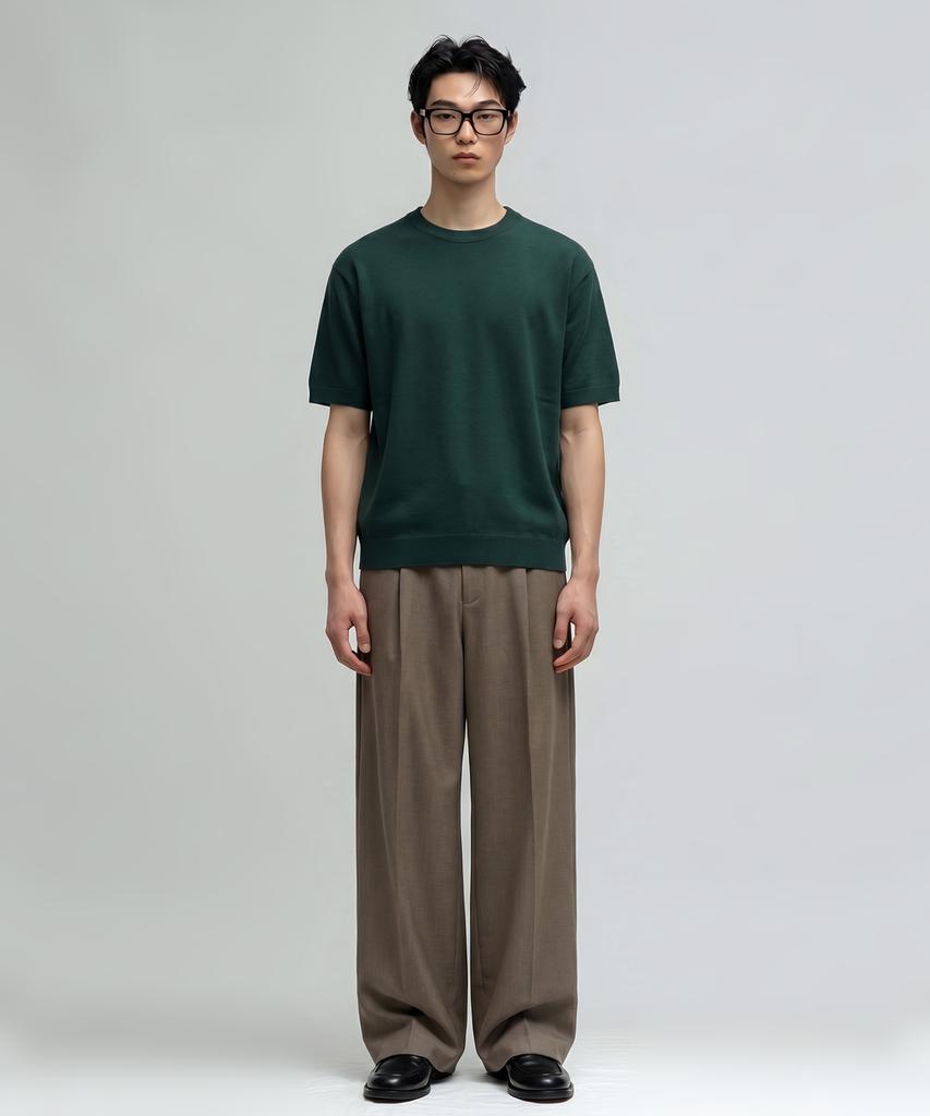 VERYVAIN Essential Summer Round Knit (Dark Green)