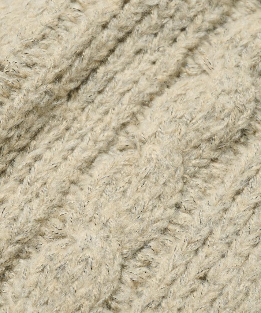 OTHERFITS Alpaca Henley Neck Knit (Beige)