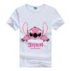 Disney Kawaii Lilo Stitch Print Hippie Cheap T-Shirt Summer Loose White Cute Stitch Ladies Tops Harajuku Men Tees Women Blouses