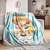 Custom 1pc Anime Character Sakura Blanket, Soft And Comfortable Blanket, Casual Warm, Camping Travel Blanket, Birthday Gift Q91398