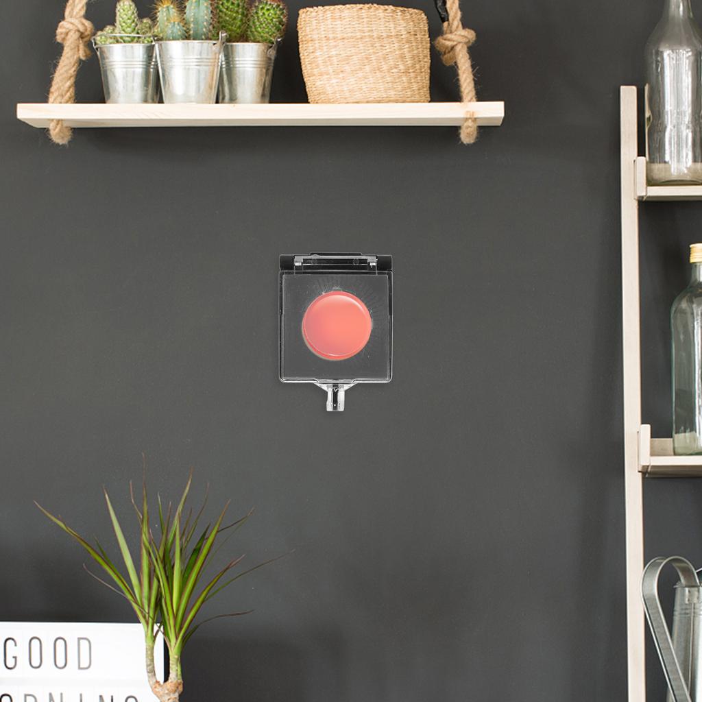 1pcs Button Protective Cover Abs Compact Design For Home Office Industrial Use Push Button Safety Cover Flip Guard