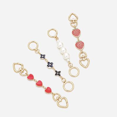 Bag Extension Chain Pearl Metal Accessories Love Buckle With One Shoulder Mahjong Armpit China-Chic Style