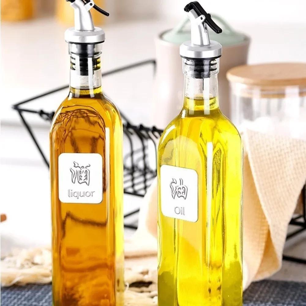 Nuevo tapón de botella de aceite, sello de tapón de bloqueo de goma, pulverizador de boquilla de plástico de calidad alimentaria a prueba de fugas, dosificador de licor, vertedor de vino, artículos de bar