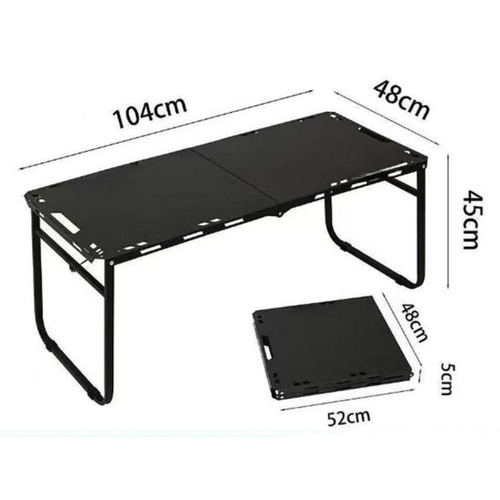 Portable Folding Table Black Camping Home Table New Outdoor Equipment Table