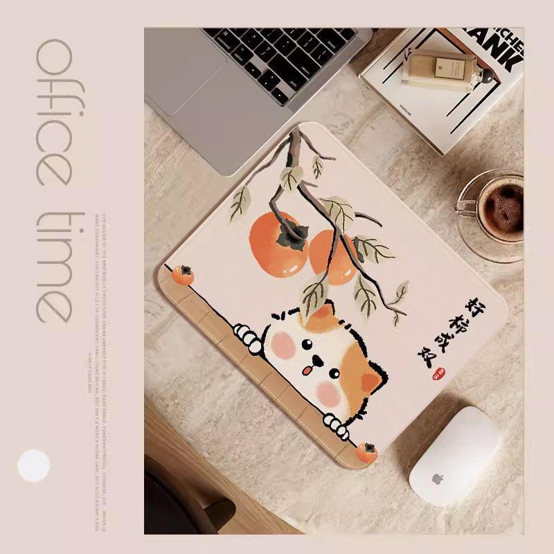 Cute Waterproof Laptop Desk Pad with Hand Rest - Odorless, Anti-Stain Mouse Pad for Office Use
